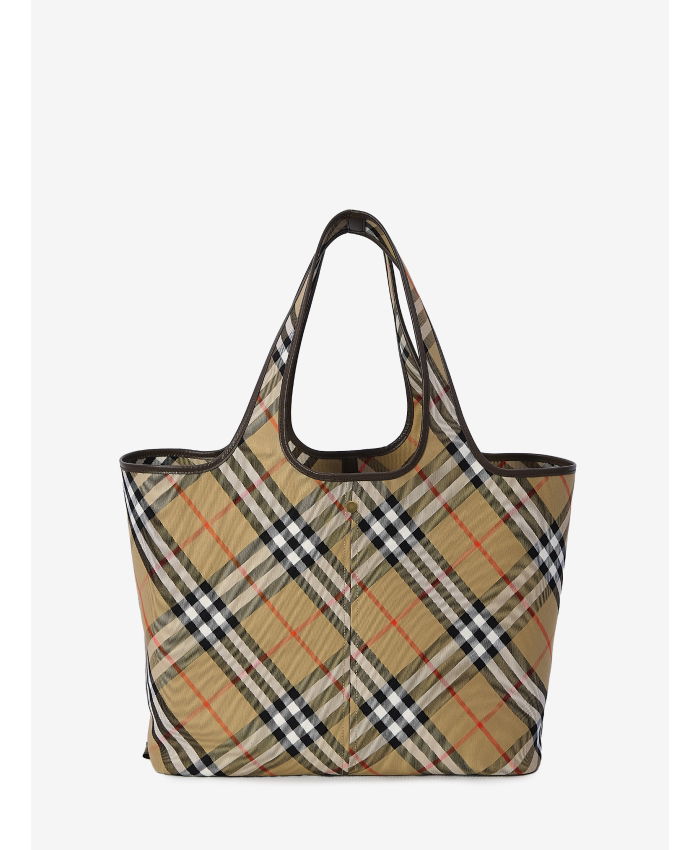 BURBERRY Medium Check tote bag Leam Roma Luxury Shopping Online