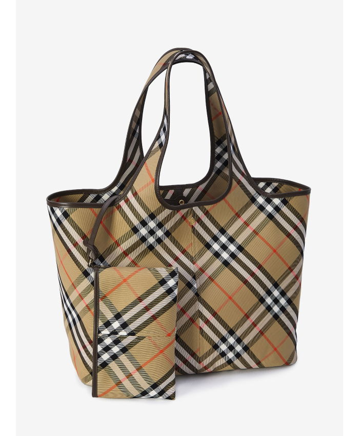 BURBERRY - Medium Check tote bag