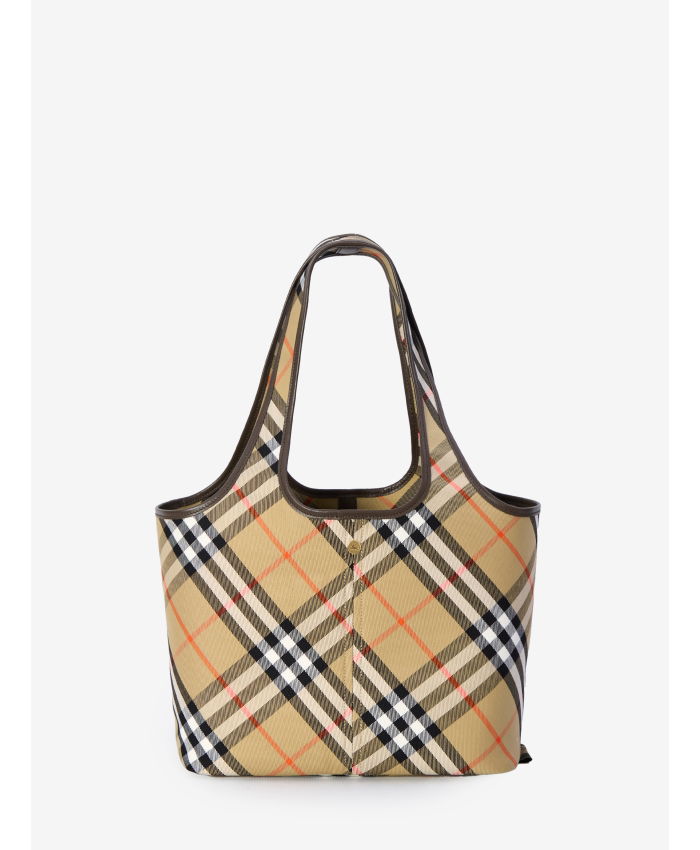 BURBERRY - Small Check tote bag