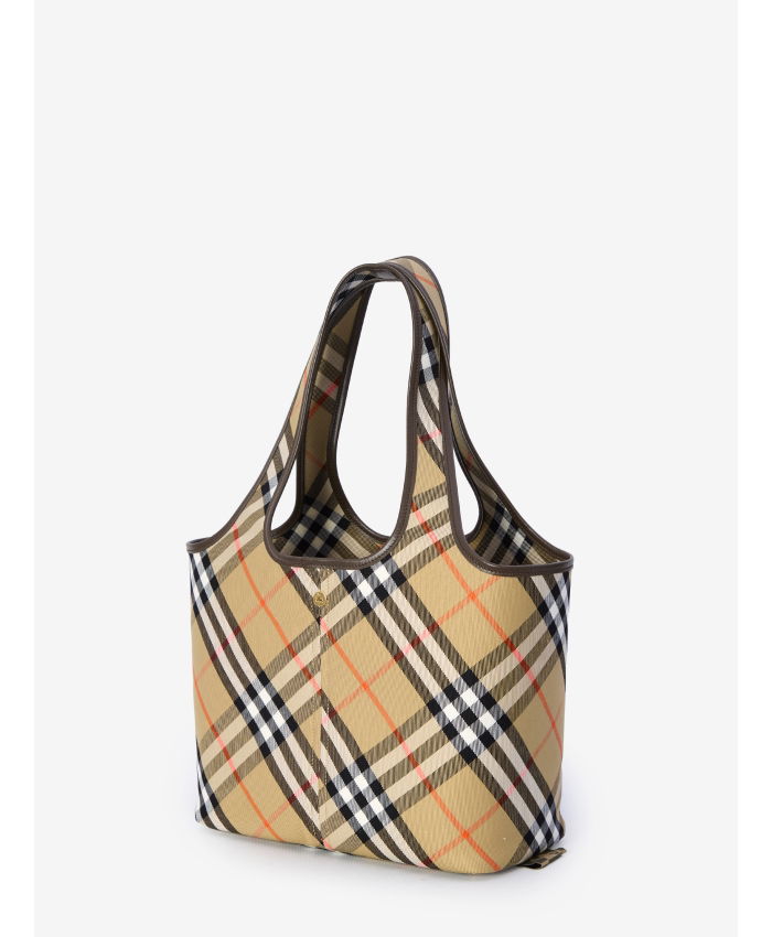 BURBERRY - Small Check tote bag