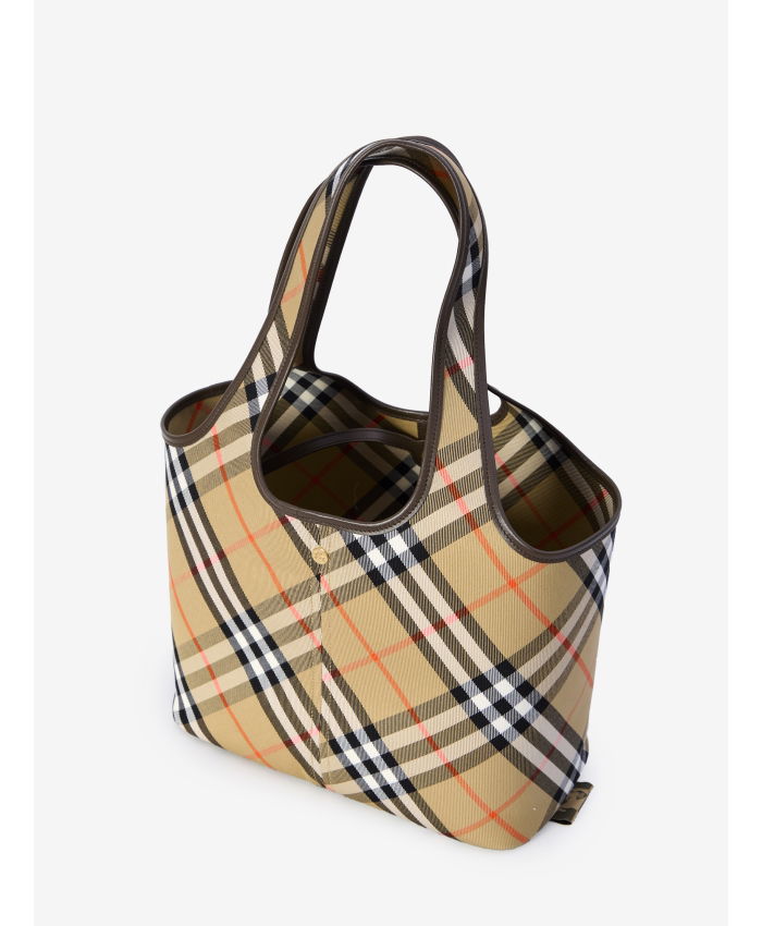 BURBERRY - Small Check tote bag