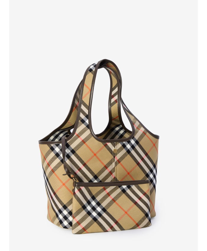 BURBERRY - Small Check tote bag