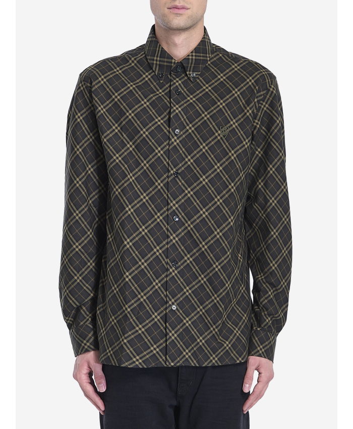 BURBERRY - Check cotton shirt