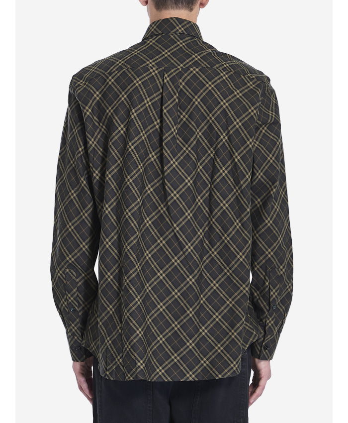 BURBERRY - Check cotton shirt