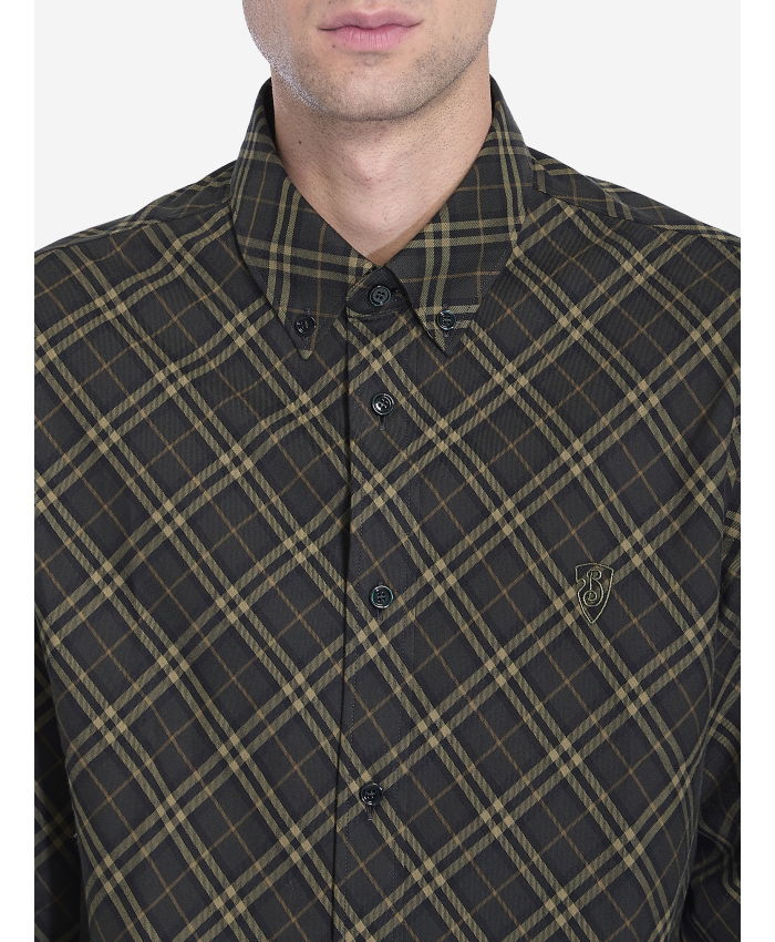 BURBERRY - Check cotton shirt