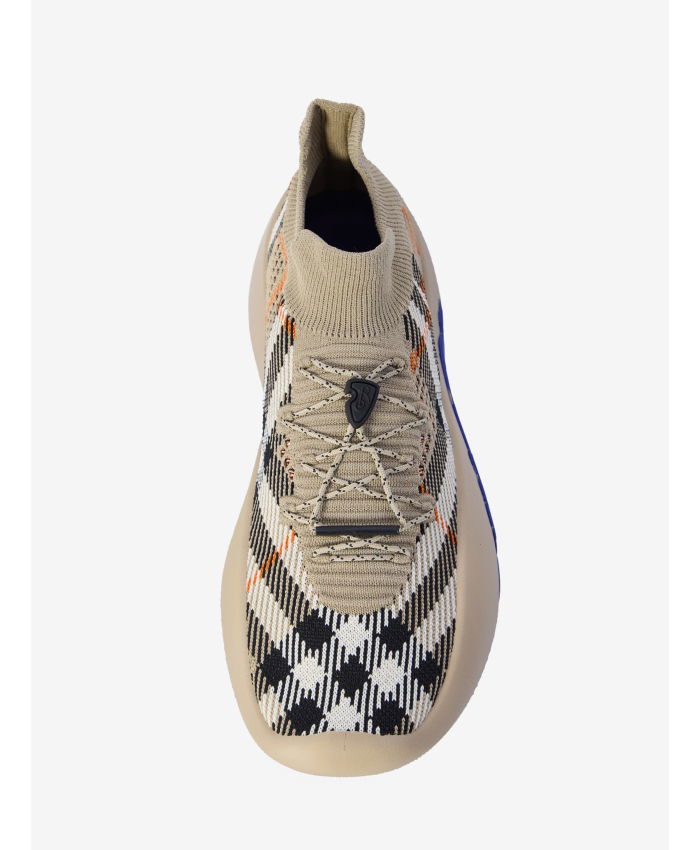 BURBERRY - Check knit Neptune sneakers