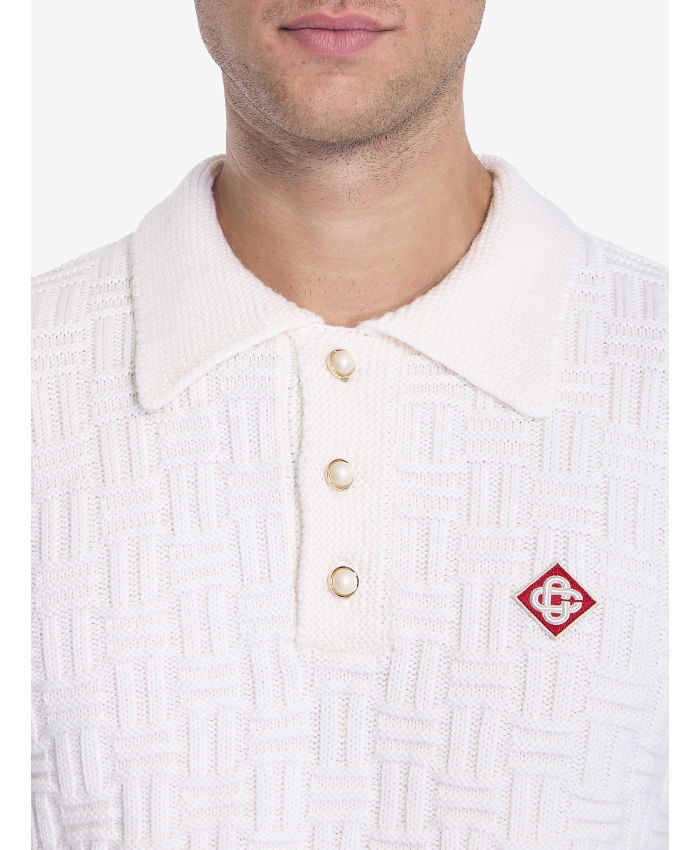 CASABLANCA - Column Stitch polo