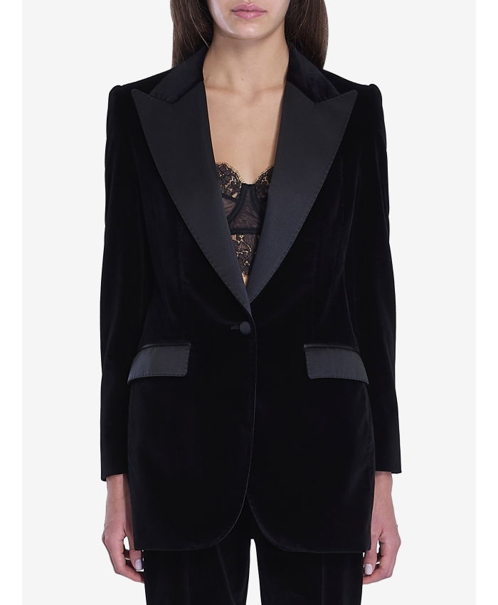 DOLCE&GABBANA - Velvet tuxedo jacket