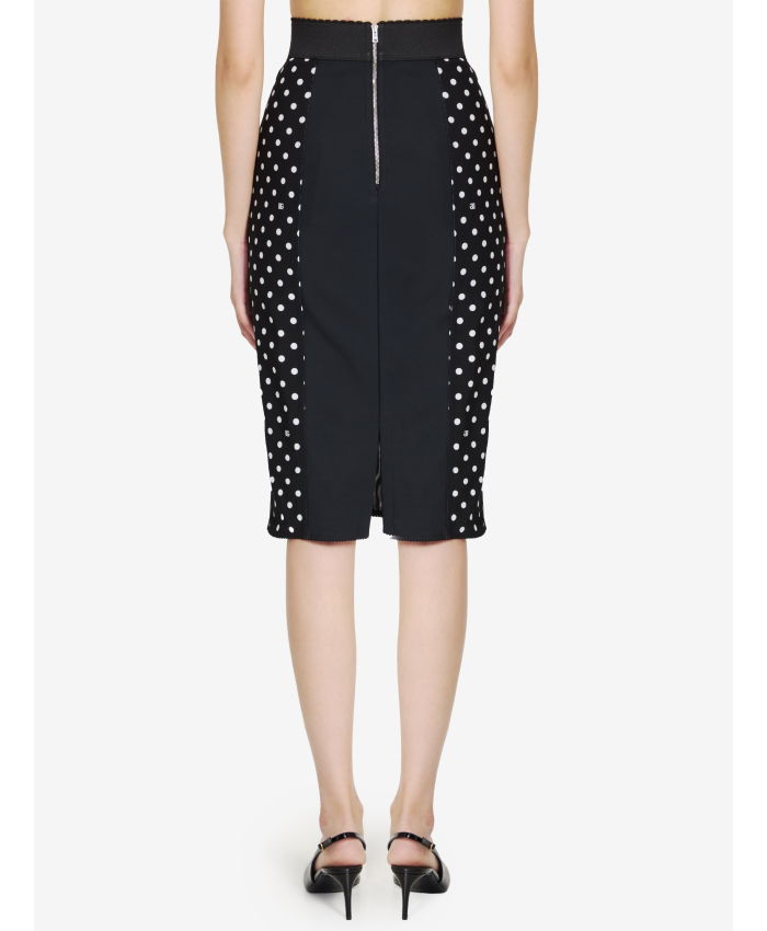 DOLCE&GABBANA - Skirt with Polka-dot print