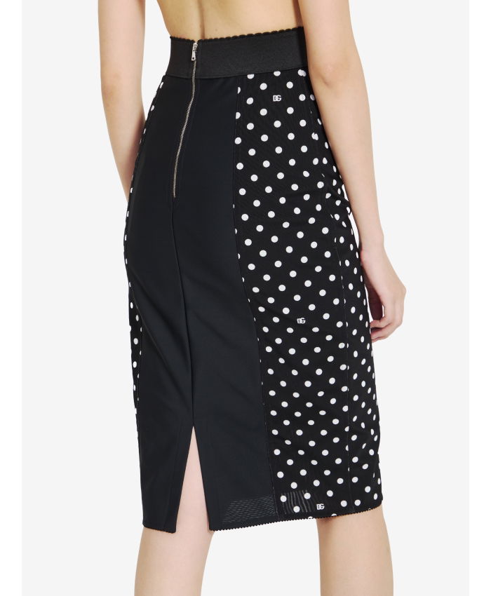 DOLCE&GABBANA - Skirt with Polka-dot print