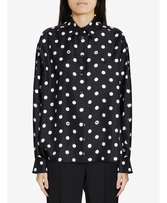 DOLCE&GABBANA - Shirt with Polka-dot print