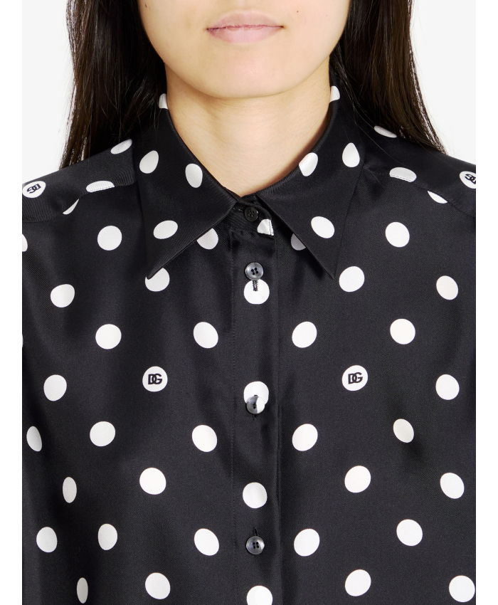 DOLCE&GABBANA - Shirt with Polka-dot print