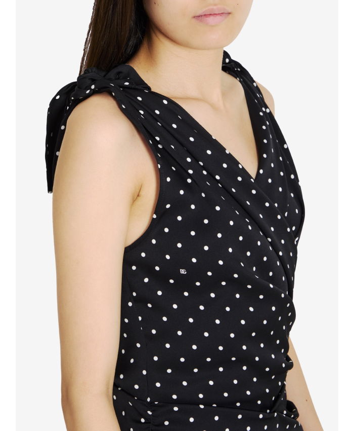 DOLCE&GABBANA - Midi dress with Polka-dot print