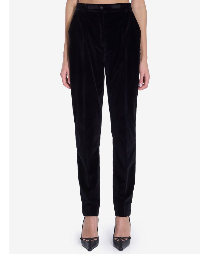 DOLCE&GABBANA - Velvet tuxedo pants