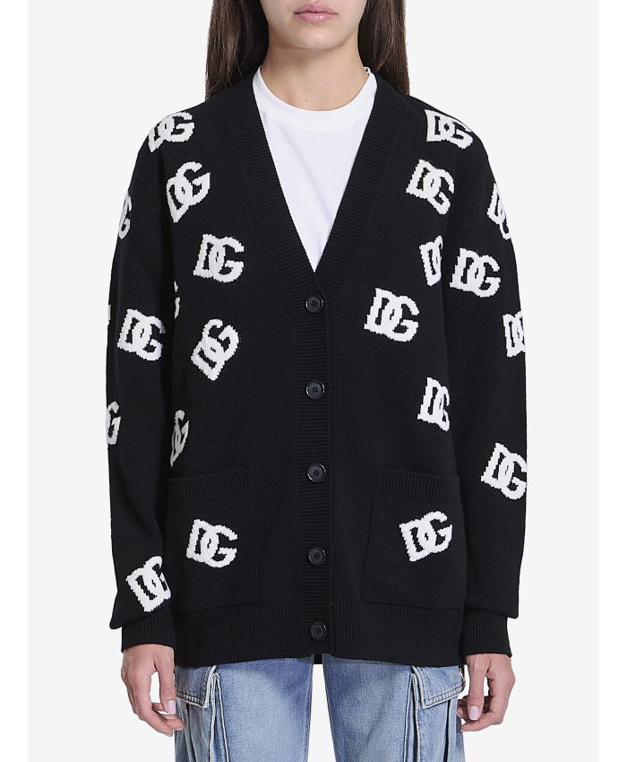 DOLCE&GABBANA - DG logo cardigan