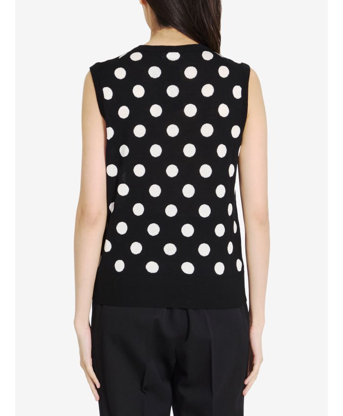 DOLCE&GABBANA - Top with Polka-dot motif