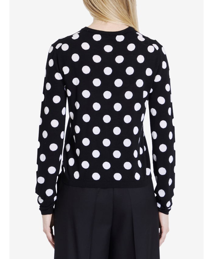 DOLCE&GABBANA - Cardigan with Polka-dot motif