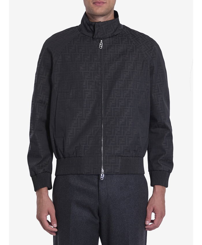 FENDI - Coated canvas bomber jacket