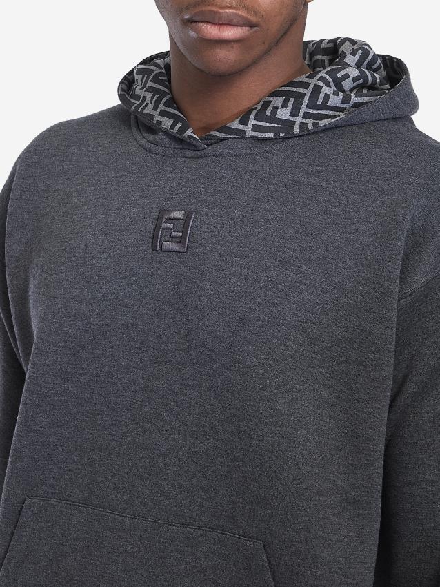 FENDI - Dark grey FF sweatshirt