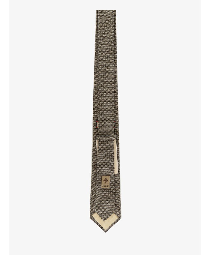 GUCCI - Silk wool jacquard tie