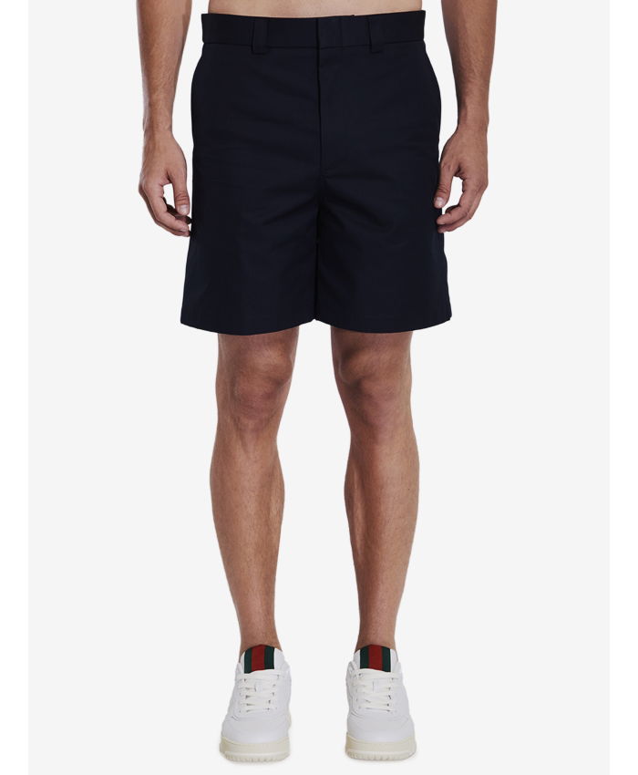 GUCCI - Bermuda shorts in double cotton twill