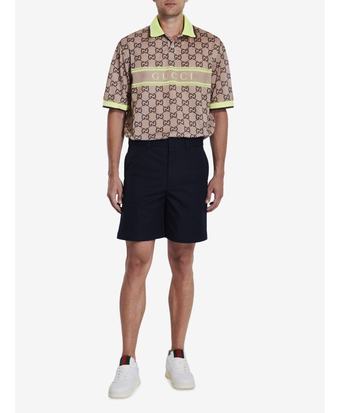 GUCCI - Bermuda shorts in double cotton twill