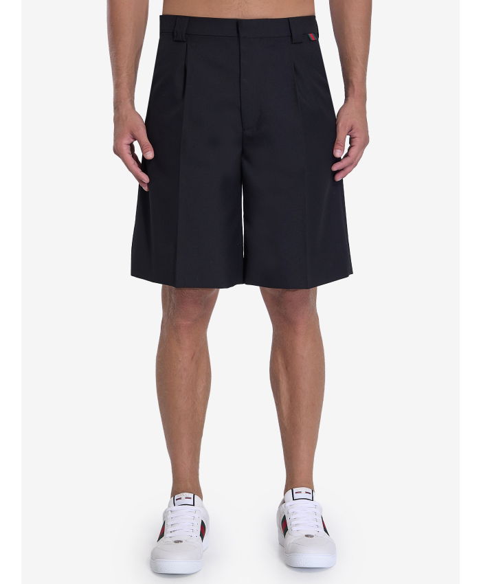 GUCCI - Wool blend bermuda shorts