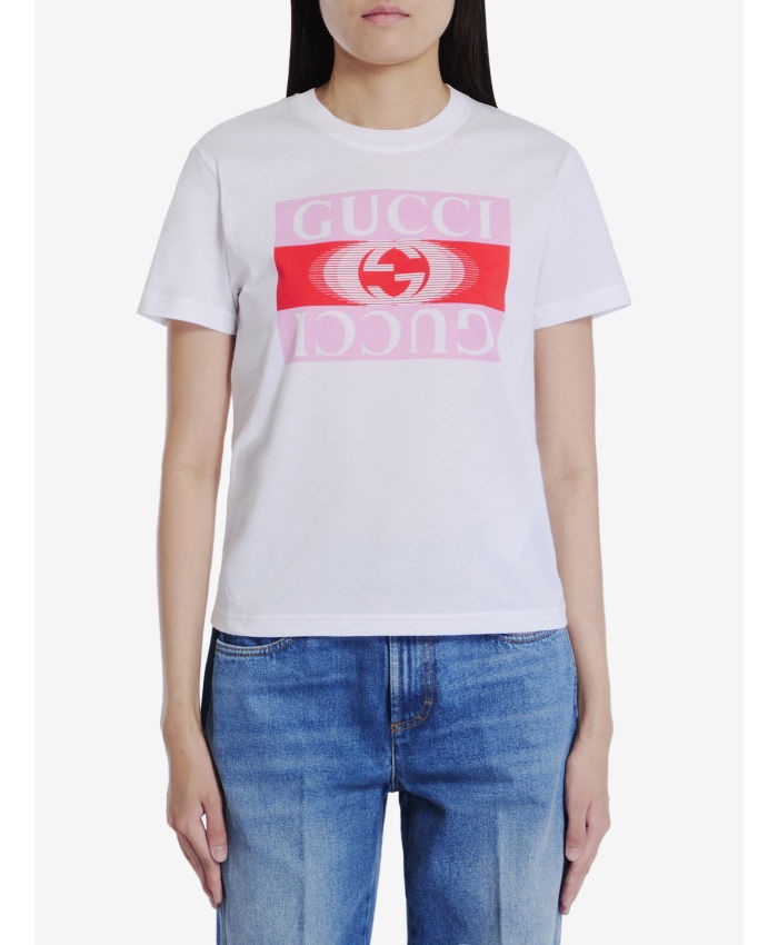 GUCCI - T-shirt with Gucci print