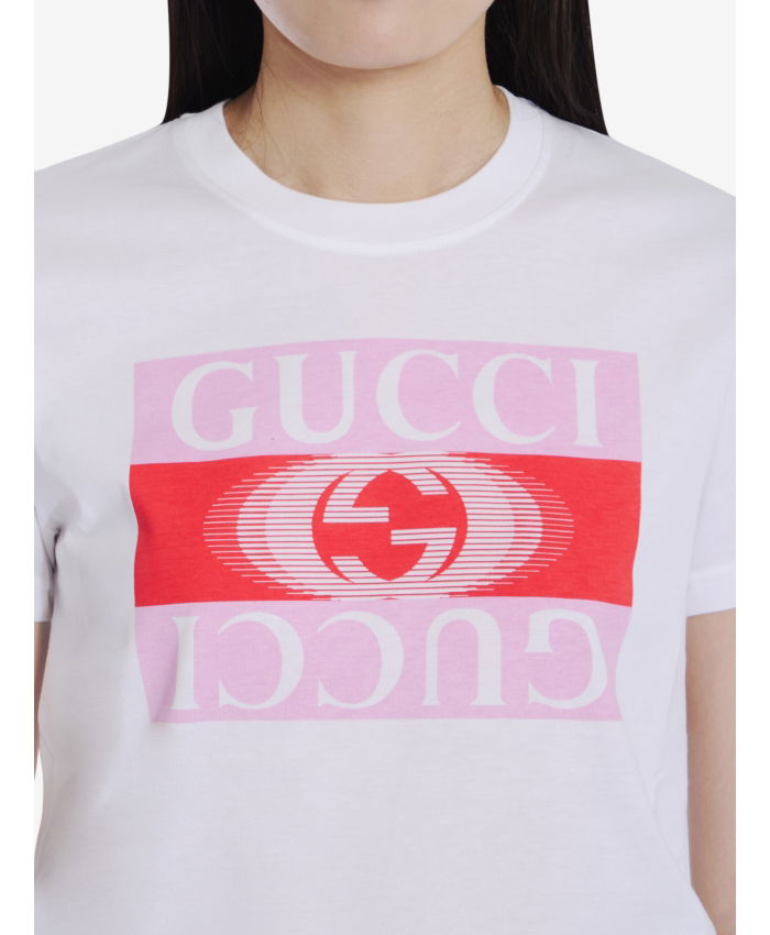 GUCCI - T-shirt with Gucci print