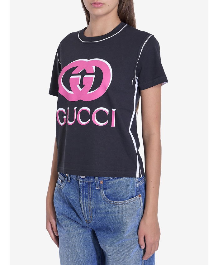 GUCCI - T-shirt with Gucci Interlocking G print