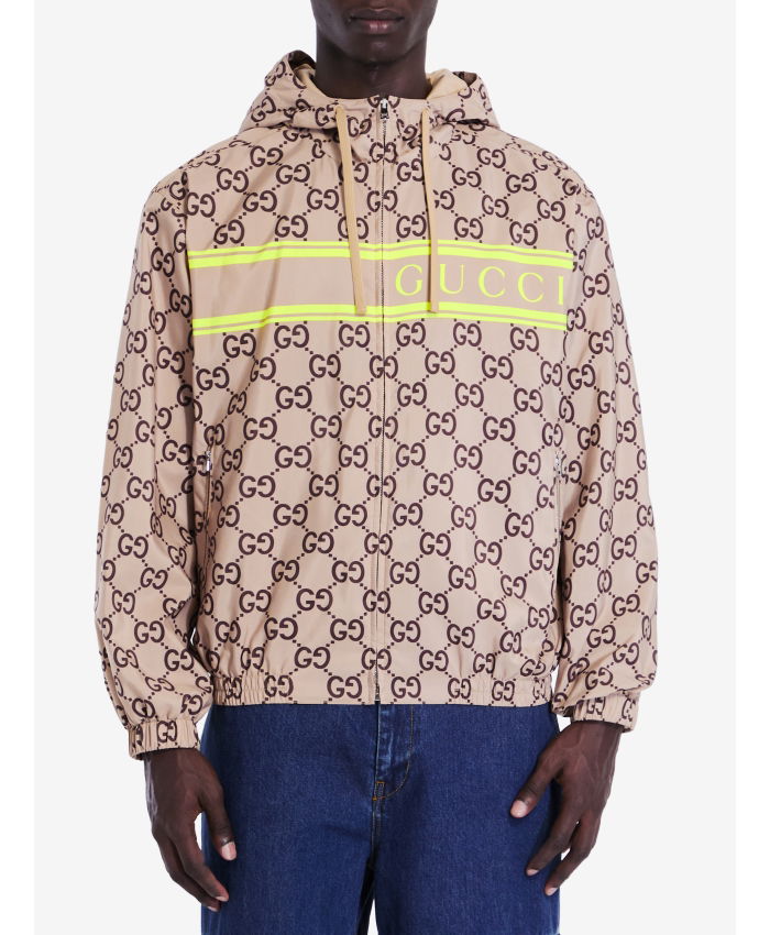 GUCCI - Nylon jacket with GG print