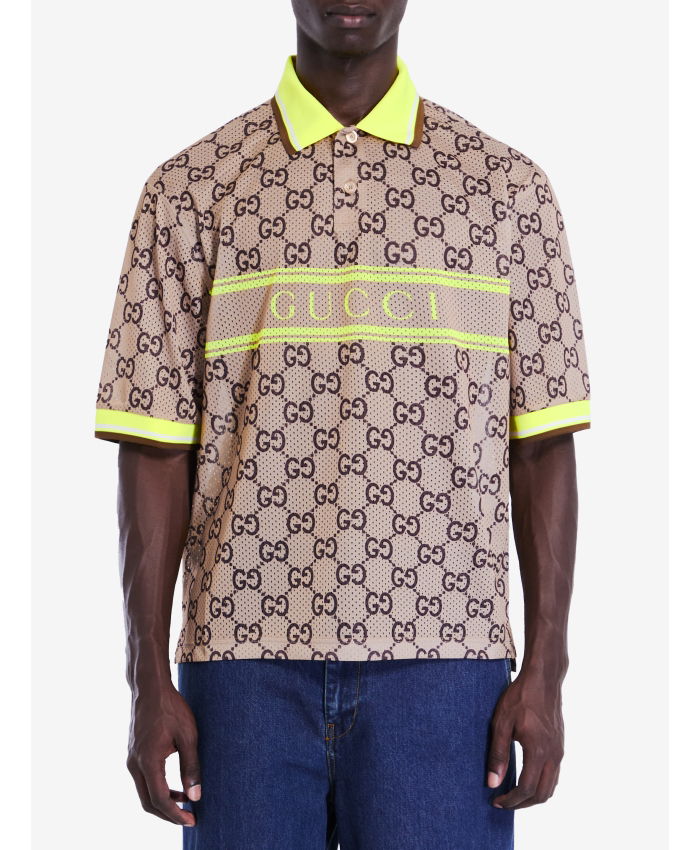 GUCCI - Polo shirt with GG print