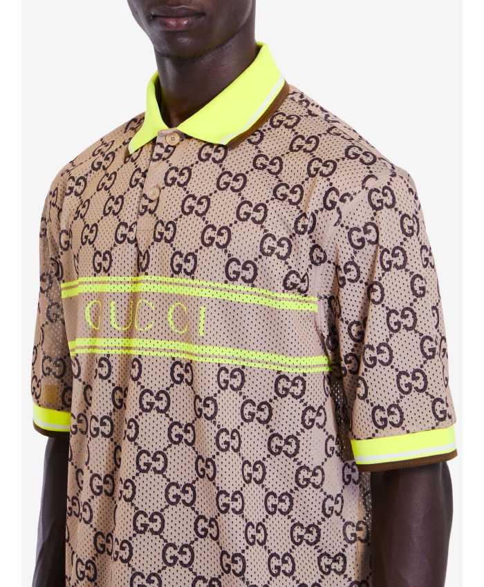 GUCCI - Polo shirt with GG print