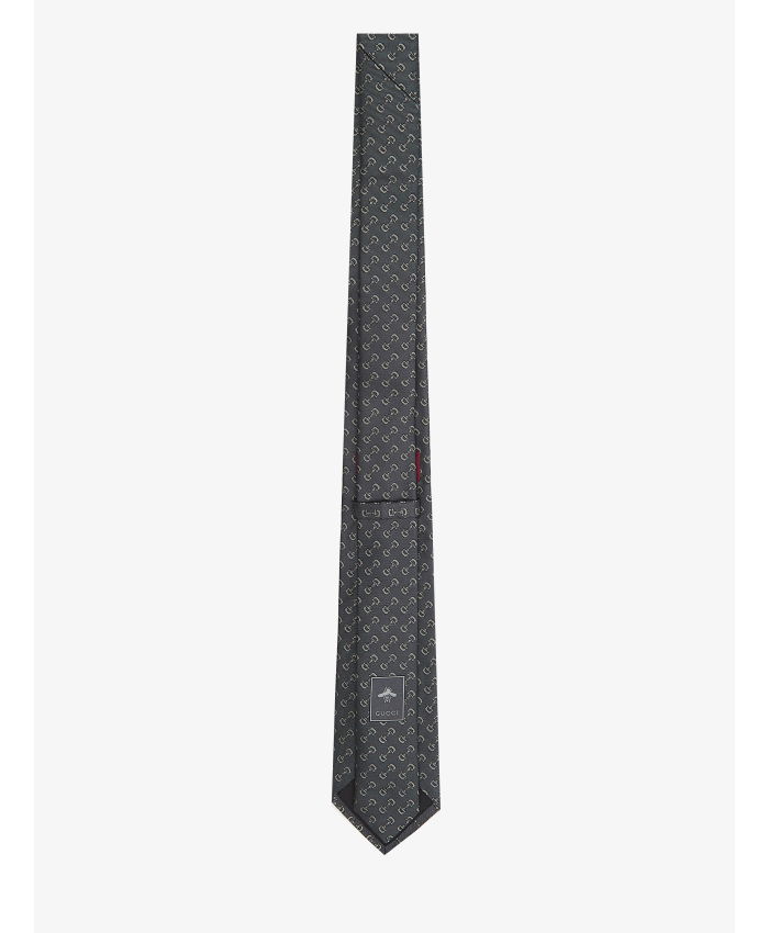 GUCCI - Silk tie with Horsebit