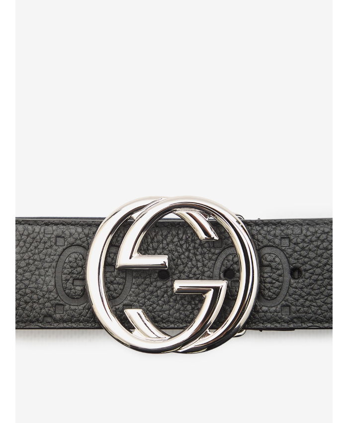 GUCCI - Large belt with Interlocking G