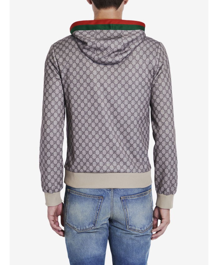 GUCCI - Zip-up hoodie with GG print