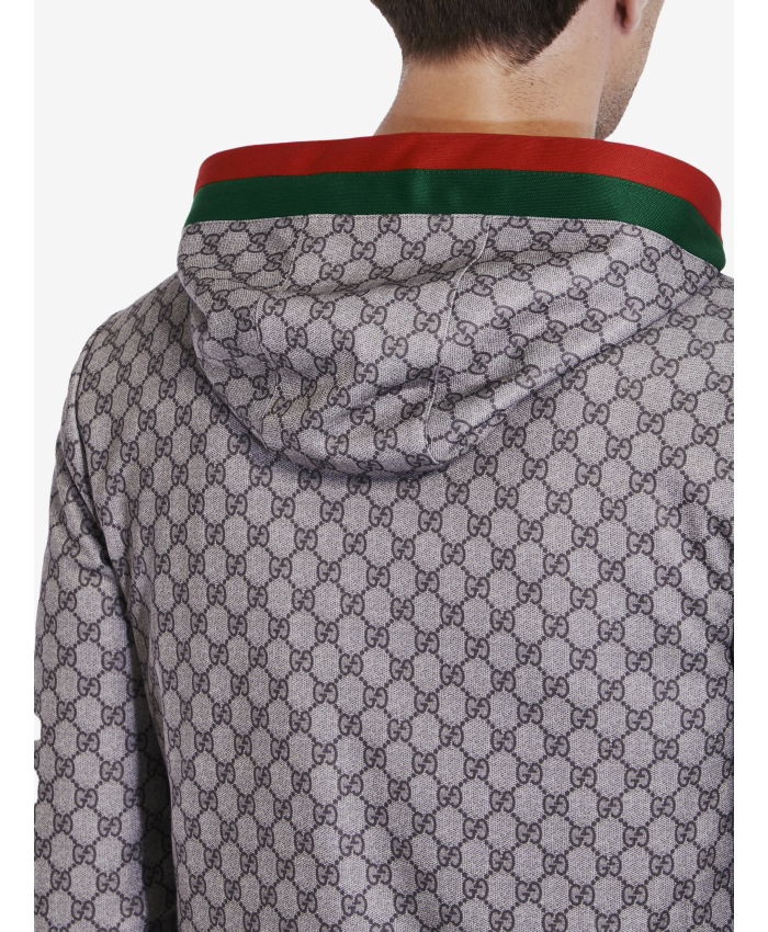 GUCCI - Zip-up hoodie with GG print