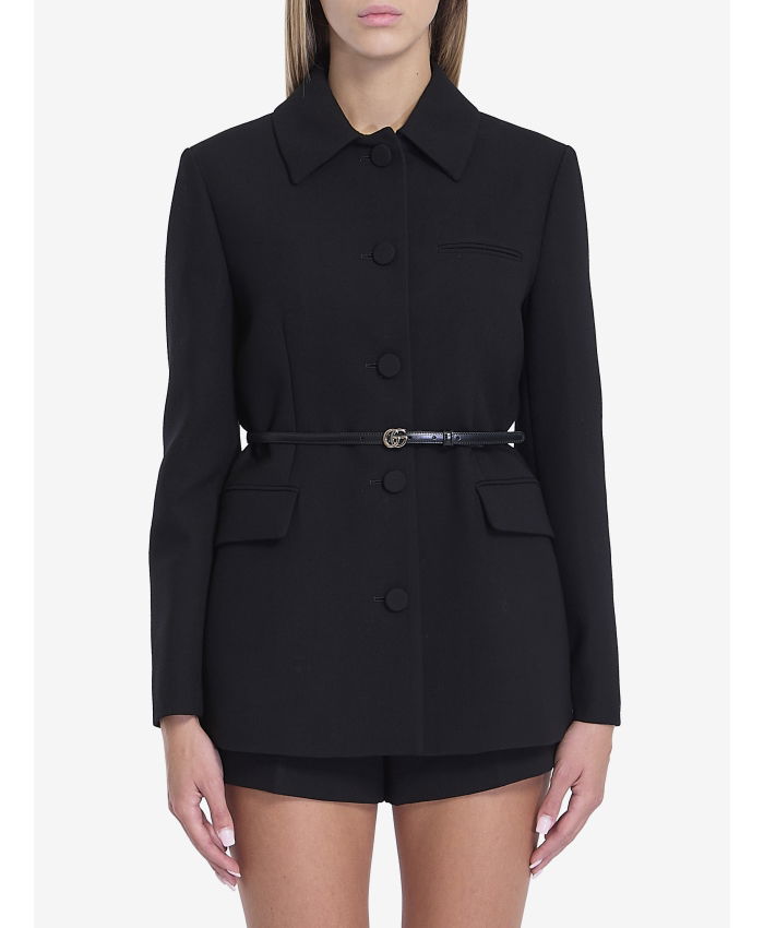 GUCCI - Wool crepe jacket