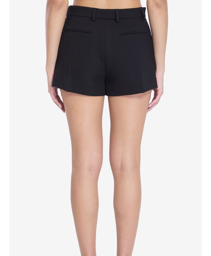 GUCCI - Wool crepe shorts