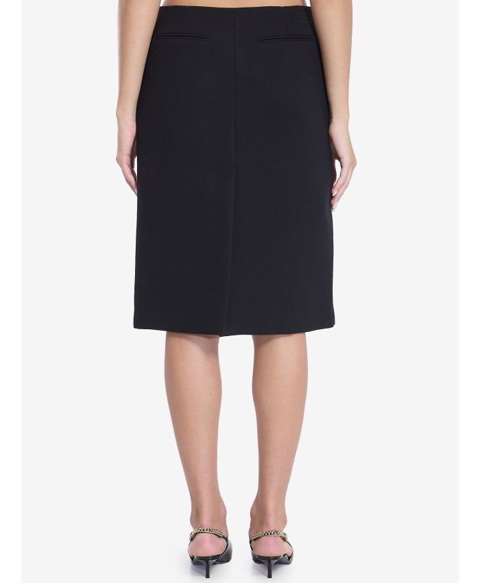 GUCCI - Wool crepe skirt