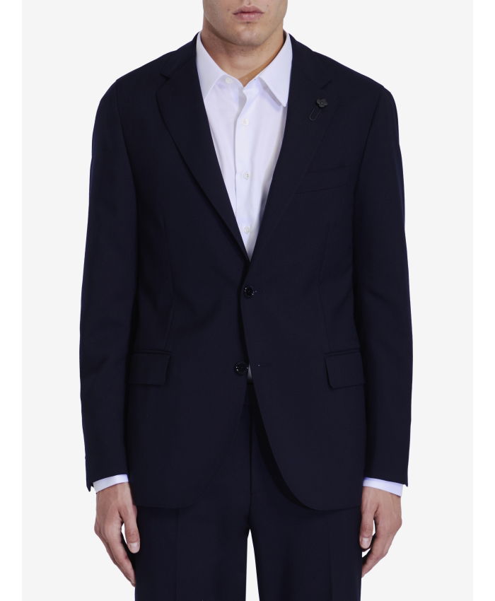 LARDINI - Two-piece suit in virgin wool