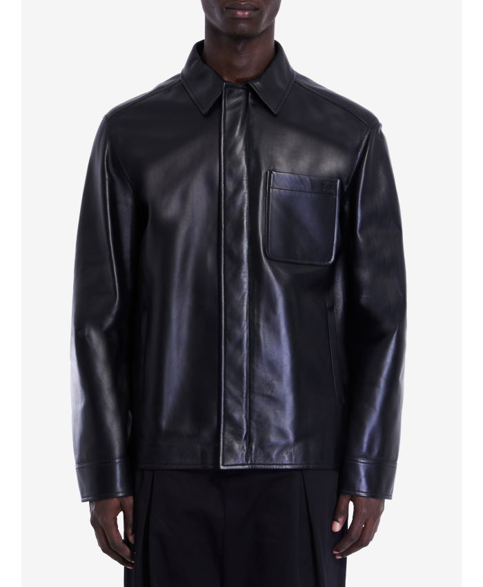 LOEWE - Overshirt in lambskin nappa