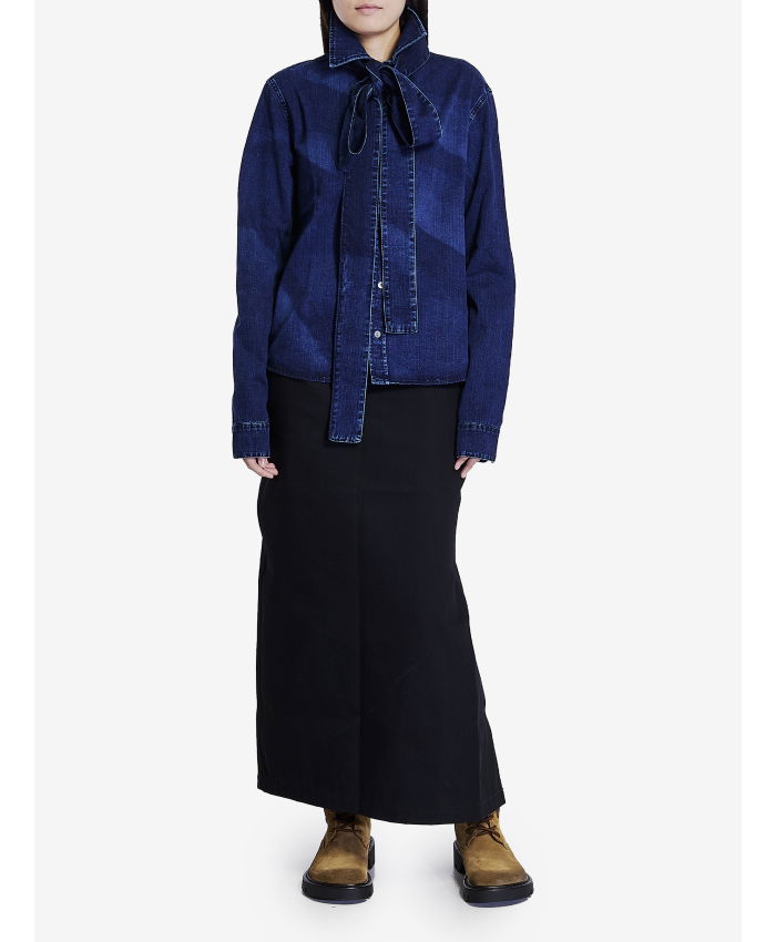 LOEWE - Deconstructed skirt in denim