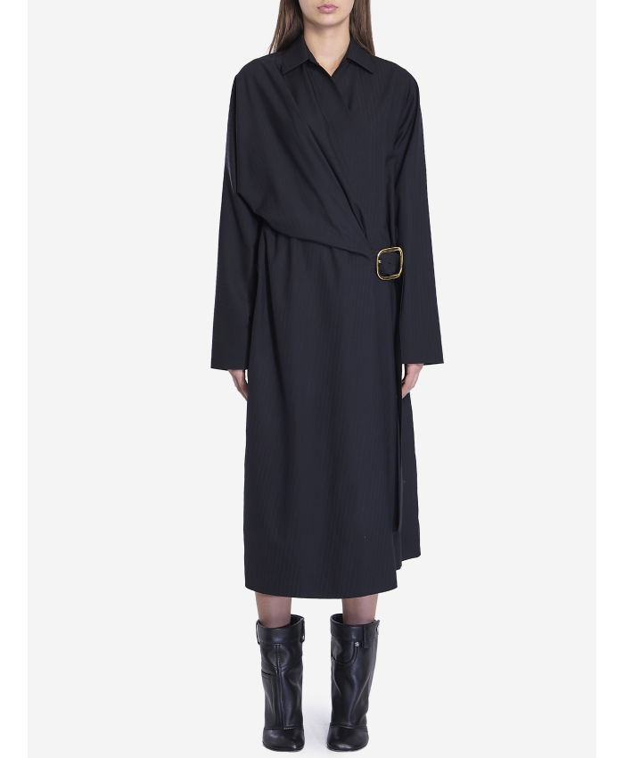 LOEWE - Belted wool dress