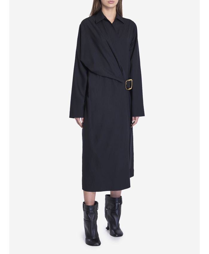 LOEWE - Belted wool dress