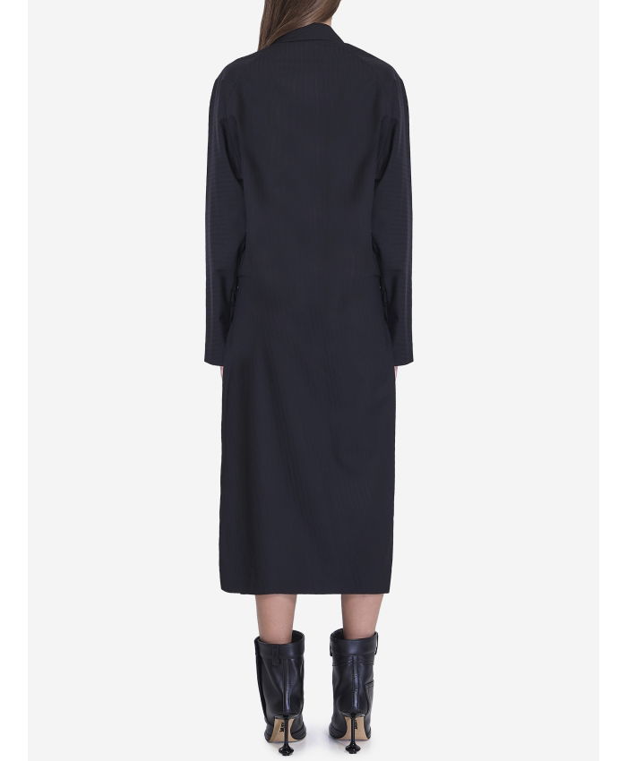 LOEWE - Belted wool dress