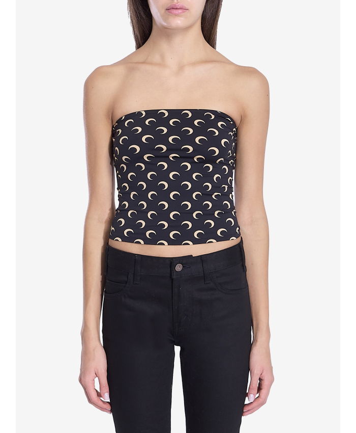 MARINE SERRE - Moon printed tube top