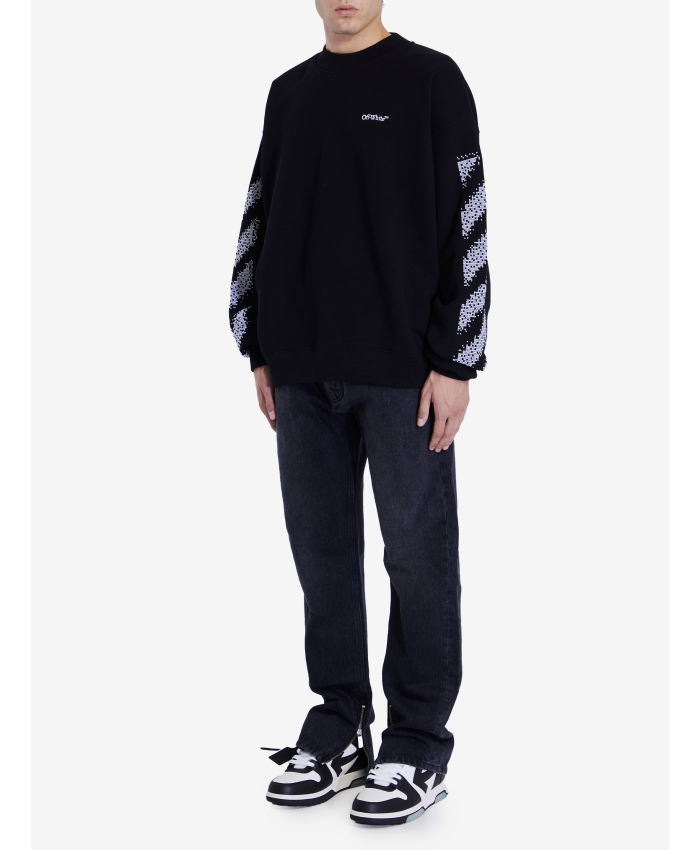 OFF WHITE - Pixel Diag sweatshirt