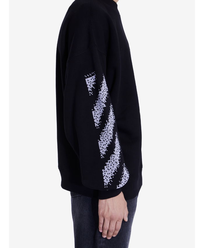 OFF WHITE - Pixel Diag sweatshirt