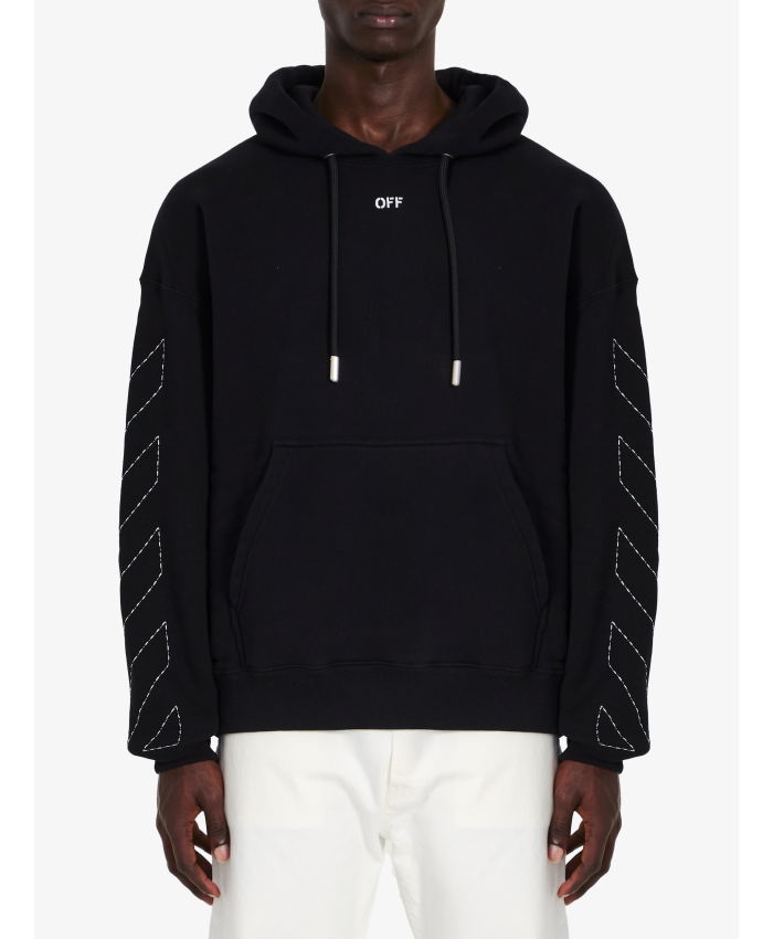 OFF WHITE - Stitch Arrow Skate hoodie